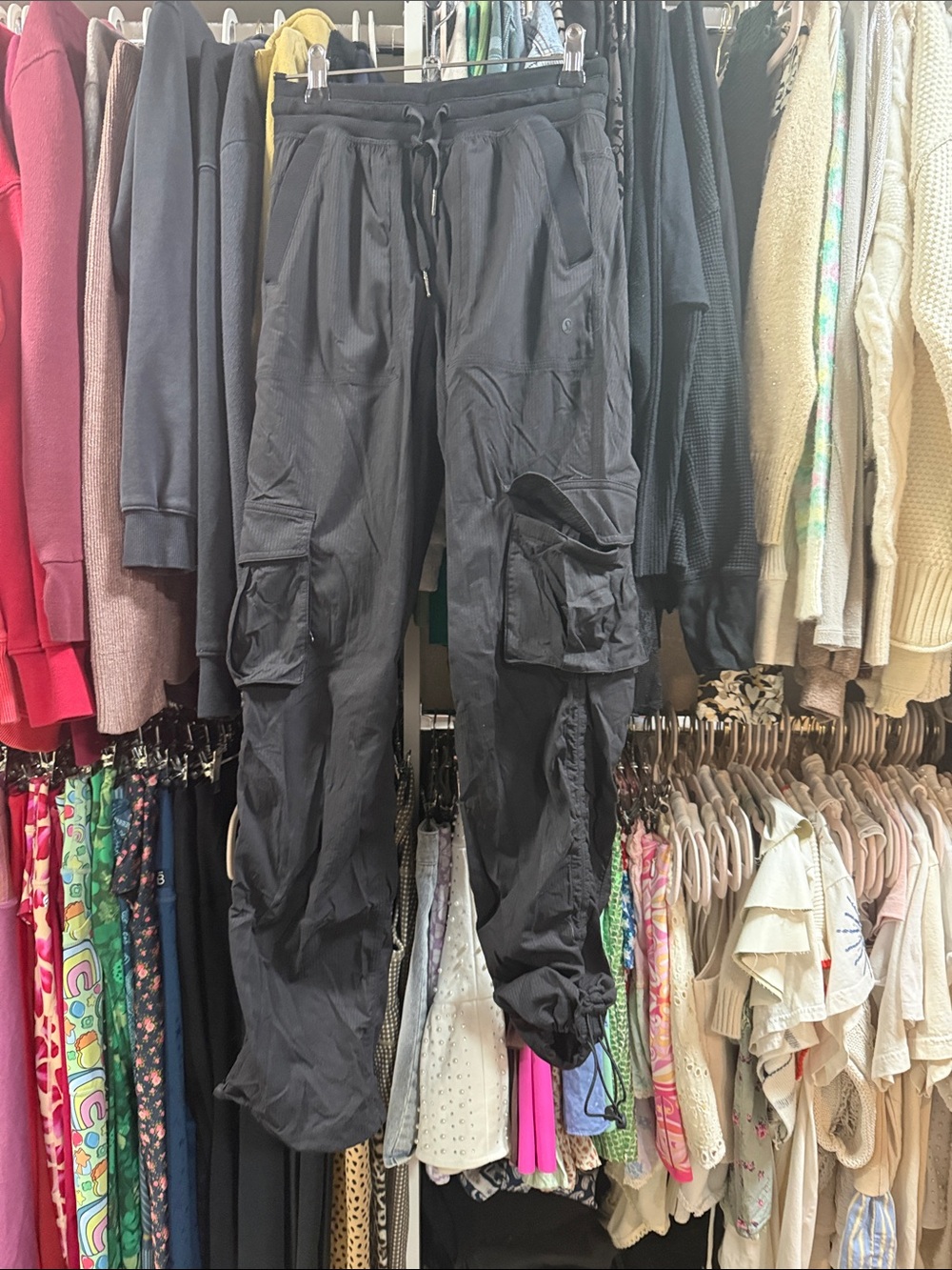 lululemon athletica Black Utility Cargo Joggers